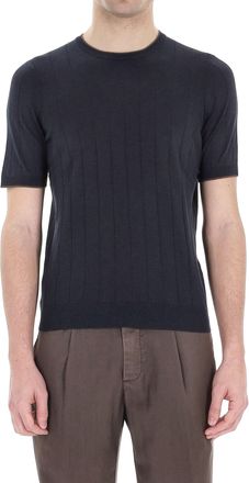 Barba Pure Silk Ribbed T-Shirt