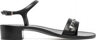 Ferragamo Womens Tiny Vara Bow Applique Trim Sandals In Black