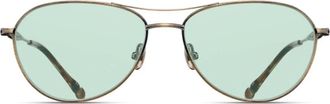 Matsuda Stijlvolle zonnebril met uniek design - unisex - Zonnebrillen - Geel - 57 MM - Accessoires