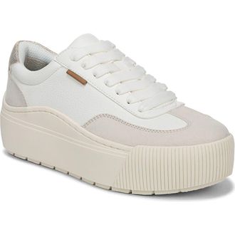 Dr. Scholls Time Off Platform Sneaker in White Birch at Nordstrom, Size 6.5