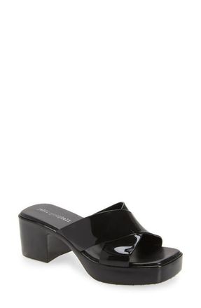 Jeffrey Campbell Bubblegum Platform Sandal in Black Shiny at Nordstrom, Size 11