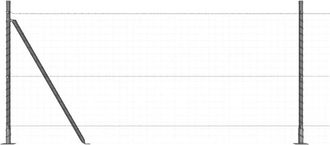 vidaXL Vidaxl - Poste De Cerca 26 Pcs Plateado 3.2 X 3.2 X 110 Cm Acero