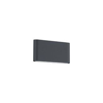 Trio Thames ii applique da esterno led 9W 900lm, 3000K bi-emissione fusione alluminio antracite opaco IP54 l. 17,5CM