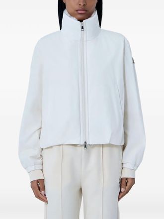 Moncler zip-up high-neck jacket - Wit