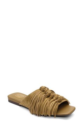 Ash Brigette Fringe Mule in Fir Green at Nordstrom, Size 10Us