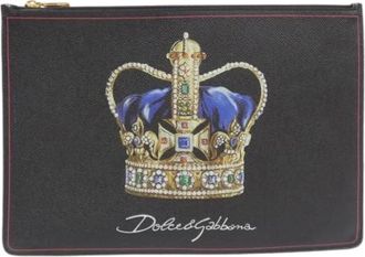 Dolce & Gabbana Pre-owned Clutches, male, Black, Size: ONE SIZE Pre-owned Clutch bag