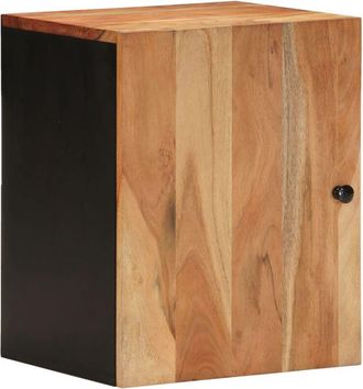 vidaXL Armario de baño de pared madera maciza de acacia 38x33x48 cm Vidaxl