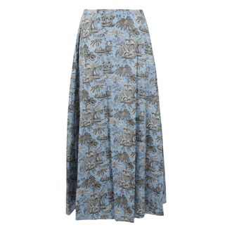 Staud Midi Skirts, female, Multicolor, Size: XL Axel Skirt