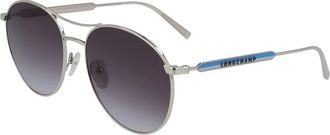 Longchamp Zonnebril Model 715 - Dames - Zonnebrillen - Geel - 56 MM - Accessoires