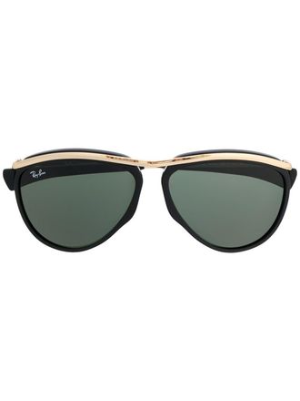 Ray-Ban 0RB221990131 aviator-frame sunglasses - men - Acetate - 59 - Black