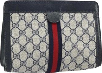 Gucci Pre-owned Clutches, female, Blue, Size: ONE SIZE Pre-owned Plastic Clutch