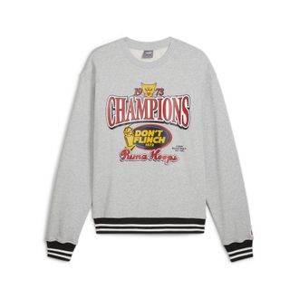 OEM Sudadera Puma Champs Crew Para Hombre, Color Gris, 62720901, Talla Xl