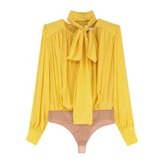Elisabetta Franchi Mujer, Camisetas, Amarillo, Talla: S