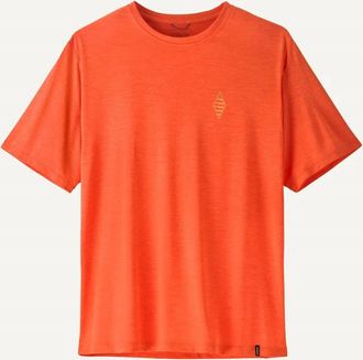 Patagonia Mens Cap Cool Daily T-Water People Sets Shirt In Orange Peel Light Orange Peel X-Dye