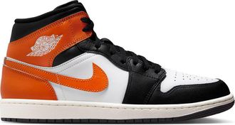 Nike Jordan Air Jordan 1 Mid Black Toe Starfish Mens Shoes