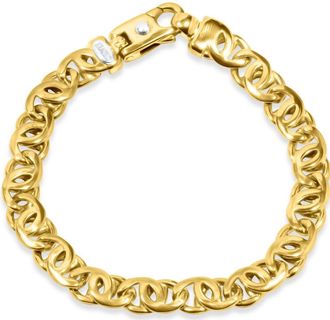 Pompeii3 Mens Designer Mariner Link 14k Gold (40gram) or Platinum (65gram) 9mm Bracelet 8.5