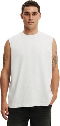 Cotton On Mens Everyday Fit Muscle in White Marle at Nordstrom, Size Medium