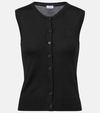 Loewe Anagram cashmere and silk top