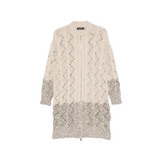 Fabiana Filippi Open-knit Zip-up Cardigan