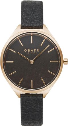 Obaku Womens Kaffe Black Dial Watch