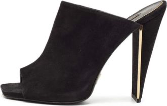 Louis Vuitton Mules in pelle scamosciata 85mm - Nero