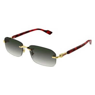 Gucci Chic Rimless Gold Sunglasses - unisex - Gucci - Sunglasses - Multicolor - 56 MM - Accessories