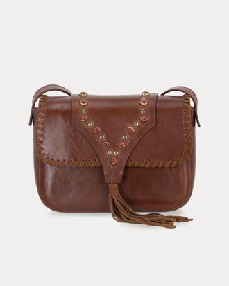 Fortela Kate Leather Handbag With Corals in Brown at Nordstrom