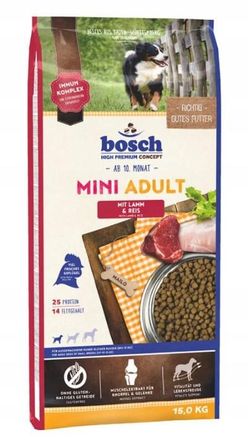 OEM Bosch Mini Cordero Y Arroz Para Adultos 15 Kg