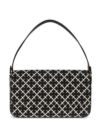 By Malene Birger small Tallie geometric-print shoulder bag - Black