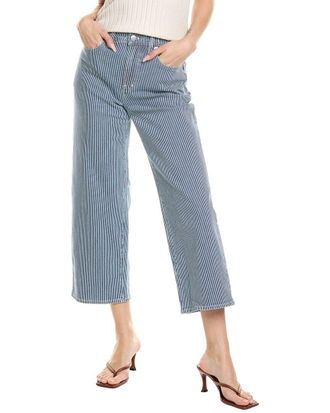 Madewell The Perfect Vintage Indigo Railroad Wide Leg Crop Jean