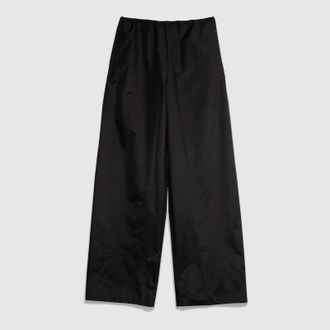Gucci Technical Silk Poplin Pants, Size 42, Black, Ready-to-wear