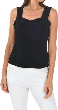Bali Intimates Square Neck Tank Top In Black