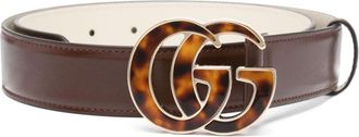 Gucci GG Marmont belt - women - Calf Leather - 75 - Brown
