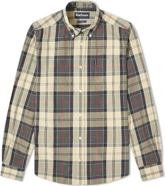 Barbour Stenen Getailleerd Overhemd met Lange Mouwen - Heren - Casual Overhemden - Veelkleurig - L - Leer - Overhemden
