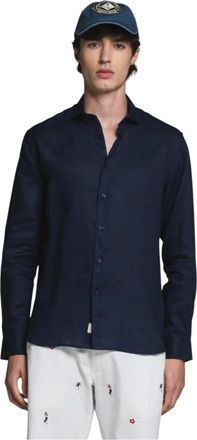 IMPURE Camisa de Lino Riley - Shirts - Hombre - Azul - M