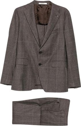 Tagliatore Check-pattern Wool Suit