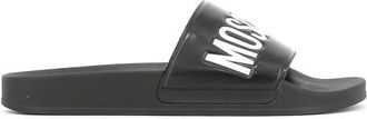 Moschino Pool Slide Schoenen voor Zomer - Heren - Sandalen - Zwart - 41 EU - Schoenen