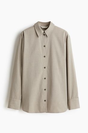 H&M Oversized Bluse - Beige