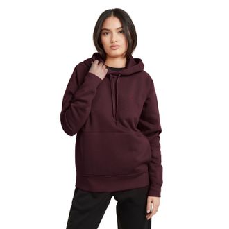 G-Star Hoodie G-STAR Premium Core 2.0, Damen, Gr. L (40), braun (maroon), Sweatware, Obermaterial: 55% Baumwolle, 45% Polyester, unifarben, regular fit, Ragl