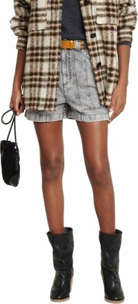 Isabel Marant Pre-Loved Harveli Check Shirt Jacket In Beige