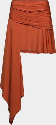 Et Ochs Emerson Side Drape Mini Skirt