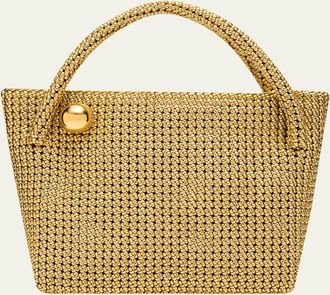 Bottega Veneta Tosca Intreccio Leather Mini Top-Handle Bag