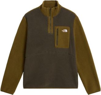 The North Face Yumiori 1/4 Zip Fleecepullover f&uuml;r Herren | braun/oliv