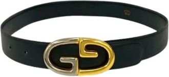 Gucci Pre-owned Belts, female, Black, Size: ONE SIZE Pre-owned Leather Belt