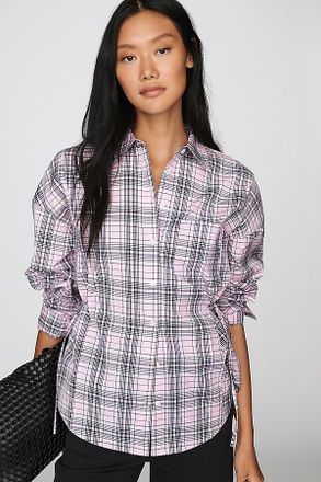 Maeve Poplin Tie-Waist Buttondown Shirt