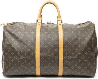 Louis Vuitton Pre-owned Womens Keepall 55 Travel Bag - Brown - One Size