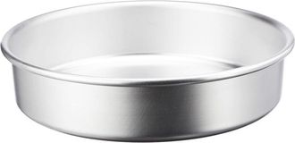 Pentole Agnelli Pentole Agnelli Linea Pasticceria e Pizza Tortiera Conica in Alluminio con Orlo (h 8 Cm), Argento, 40 cm