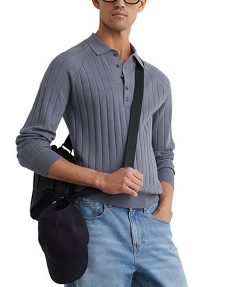 Reiss Dillingham Half Button Sweater