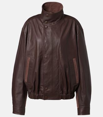 Christophe Lemaire Leather blouson jacket
