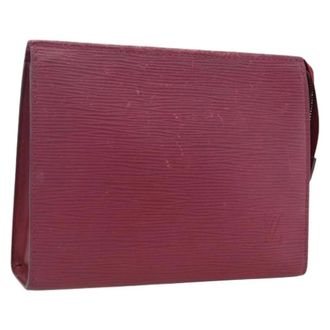 Louis Vuitton Pre-owned Clutches, female, Red, Size: ONE SIZE Pre-owned Epi Leather Pouch
